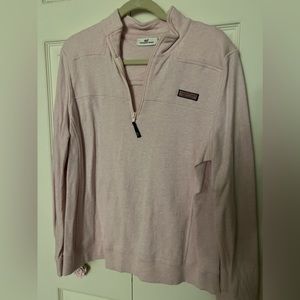 EUC Women’s Vineyard Vines 3/4 zip fitted pull over sweater